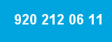 920 212 06 11 920 212 06 11
